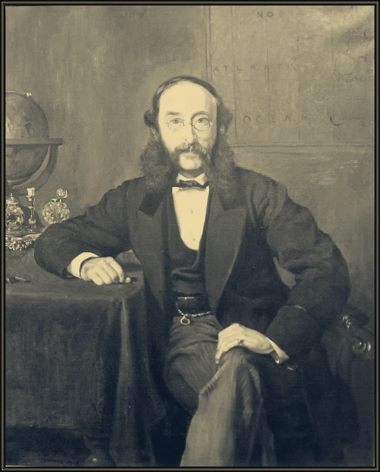 Portret Paula Juliusa Reutera z 1869 roku, założyciela agencji informacyjnej, która przesyłała kursy giełdowe między miastami gołębiami pocztowymi.